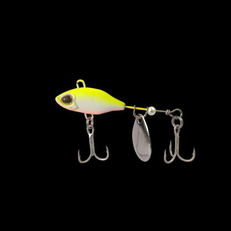 7/10/14g Long Range Rotating VIB Vibration Bait Spinner Tail Spoon Fish Lure Jig Tractor Hard Fishing Baits Tackle Pesca