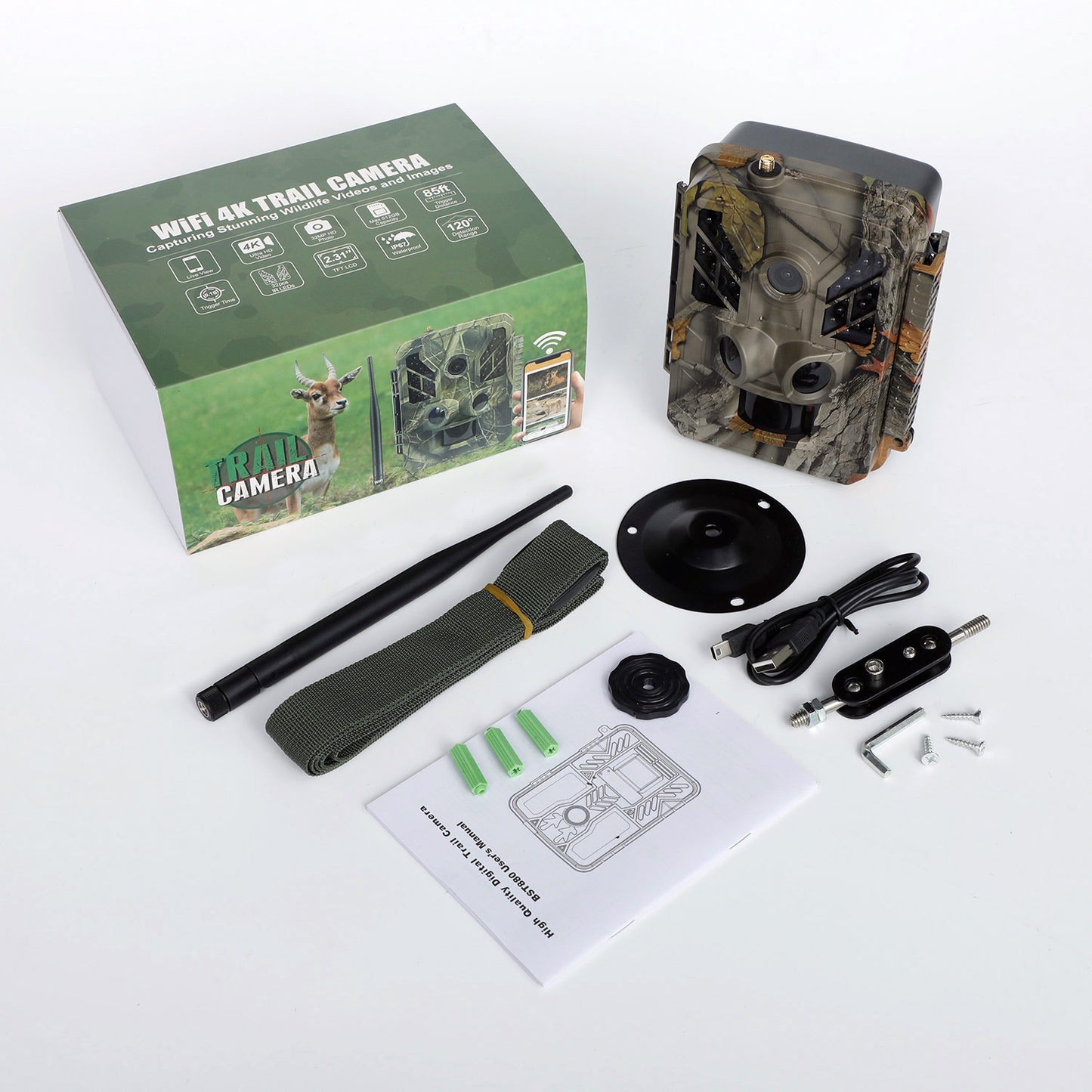 Caméra Chasse WiFi 4K 48MP Sécurité Faune