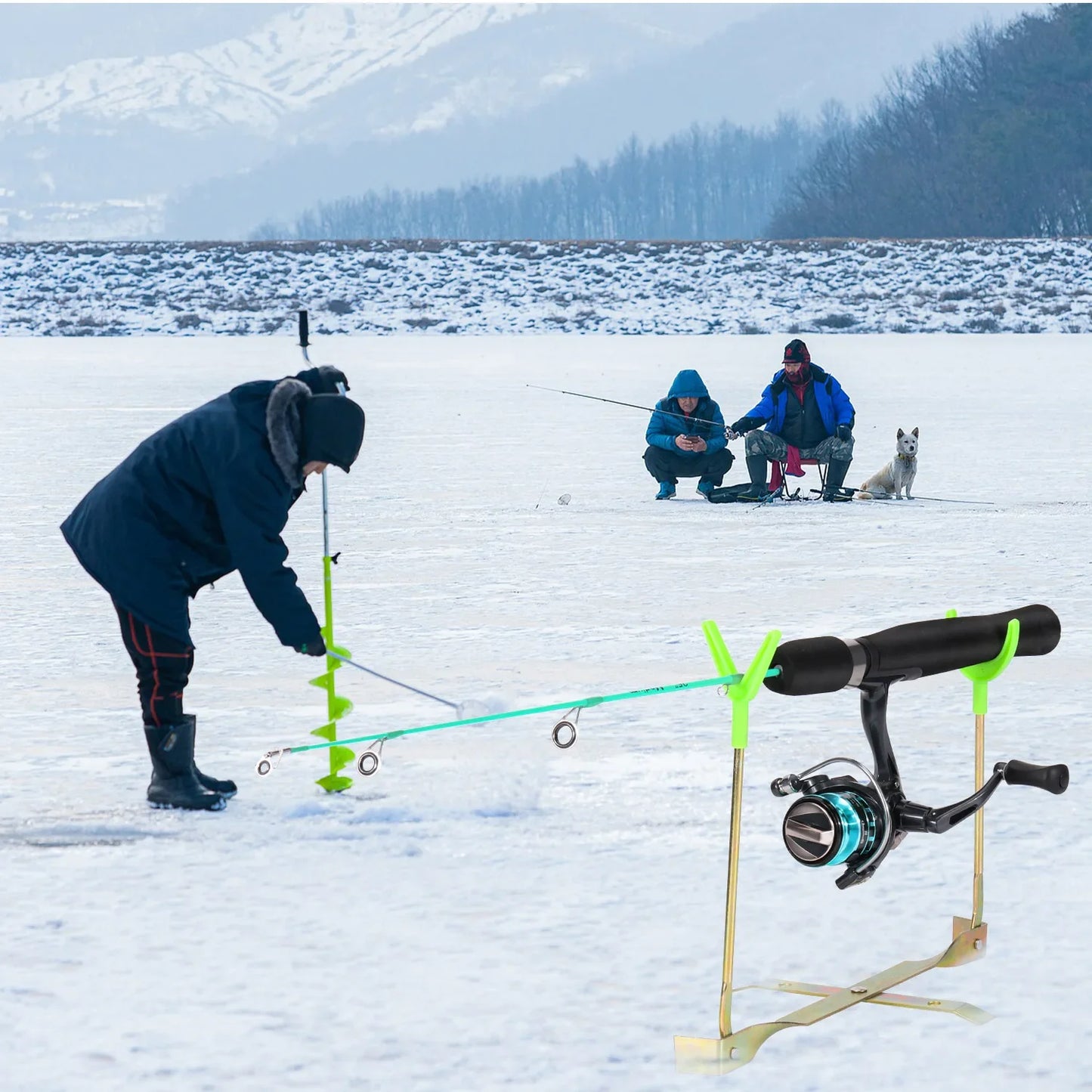 Canne Courte Ultralégère Bois Glace