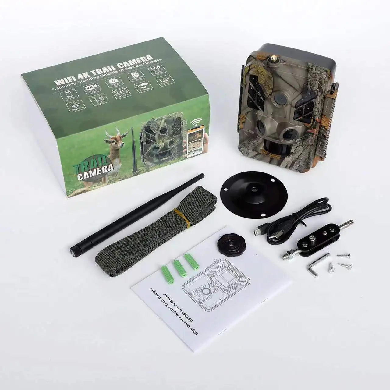 Caméra Chasse WiFi 4K 48MP Sécurité Faune