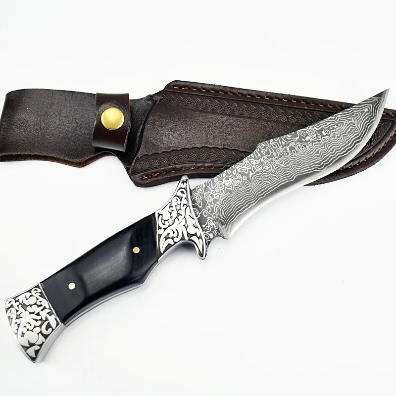 Couteau de Terrain Droit Portable Affûté