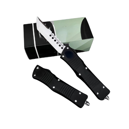 Couteau Poche OTF – Lame D2, Aluminium et Carbone