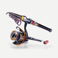 Combo canne télescopique 1,8 m + moulinet spinning 1000 – Sougayilang – Canne 1,8 m + moulinet 1000
