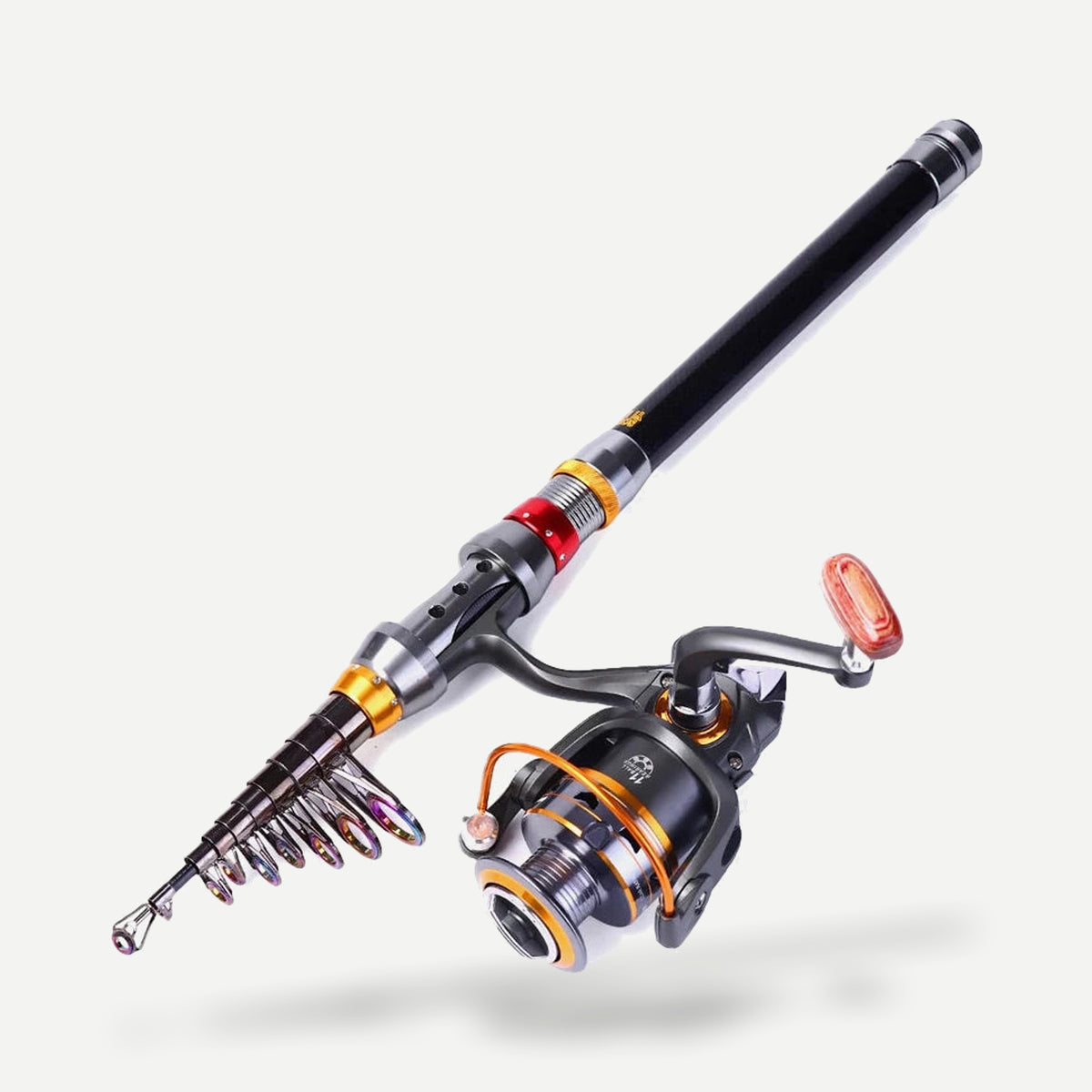 Combo canne télescopique 1,8 m + moulinet spinning 1000 – Sougayilang
