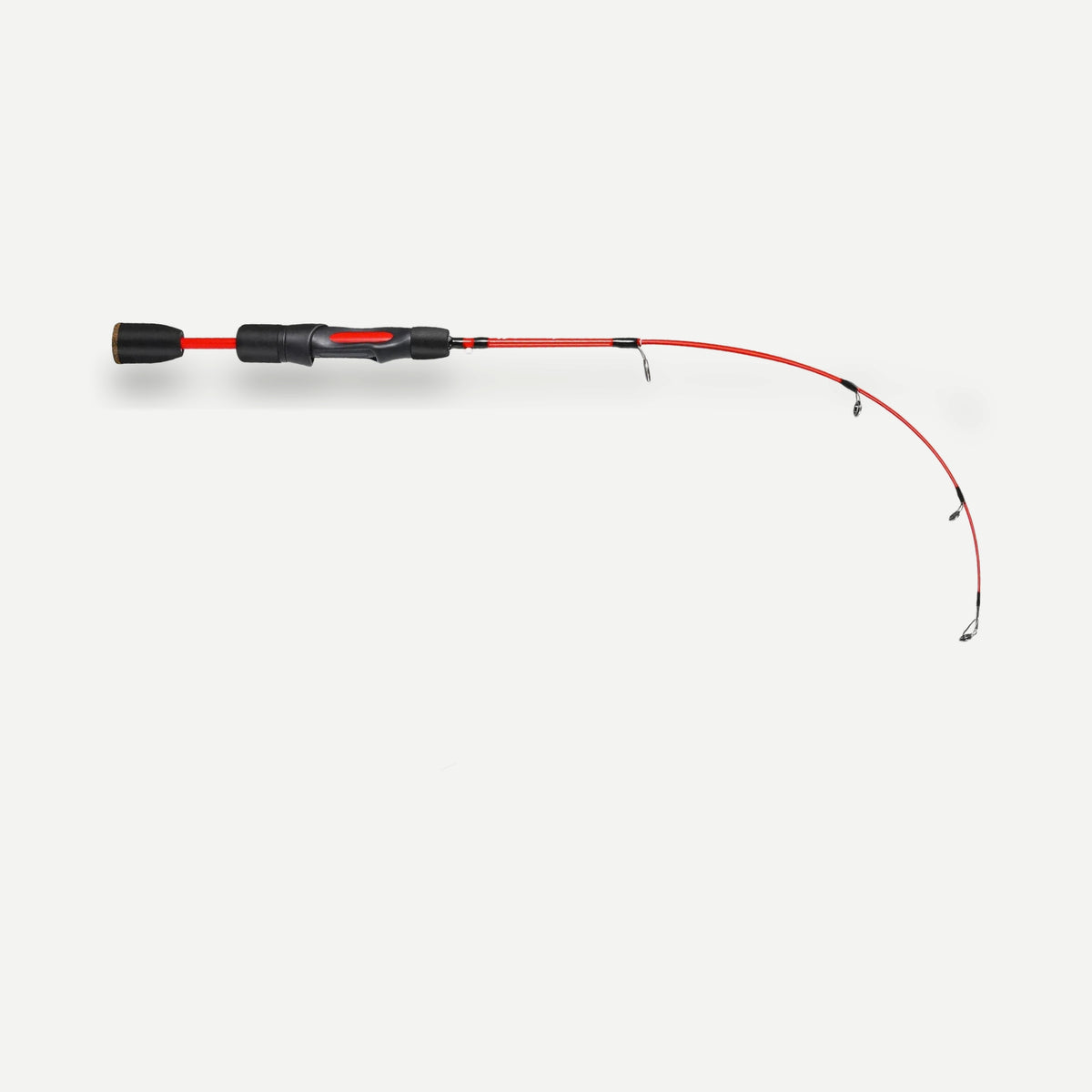 Canne à glace ultralégère manche bois – 63, 66 ou 68 cm – Sougayilang – 68 cm rouge