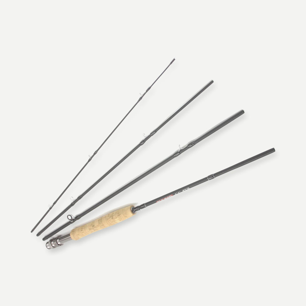Canne à mouche carbone 4 sections – 6,6 pi ou 7 pi, soie 5/6