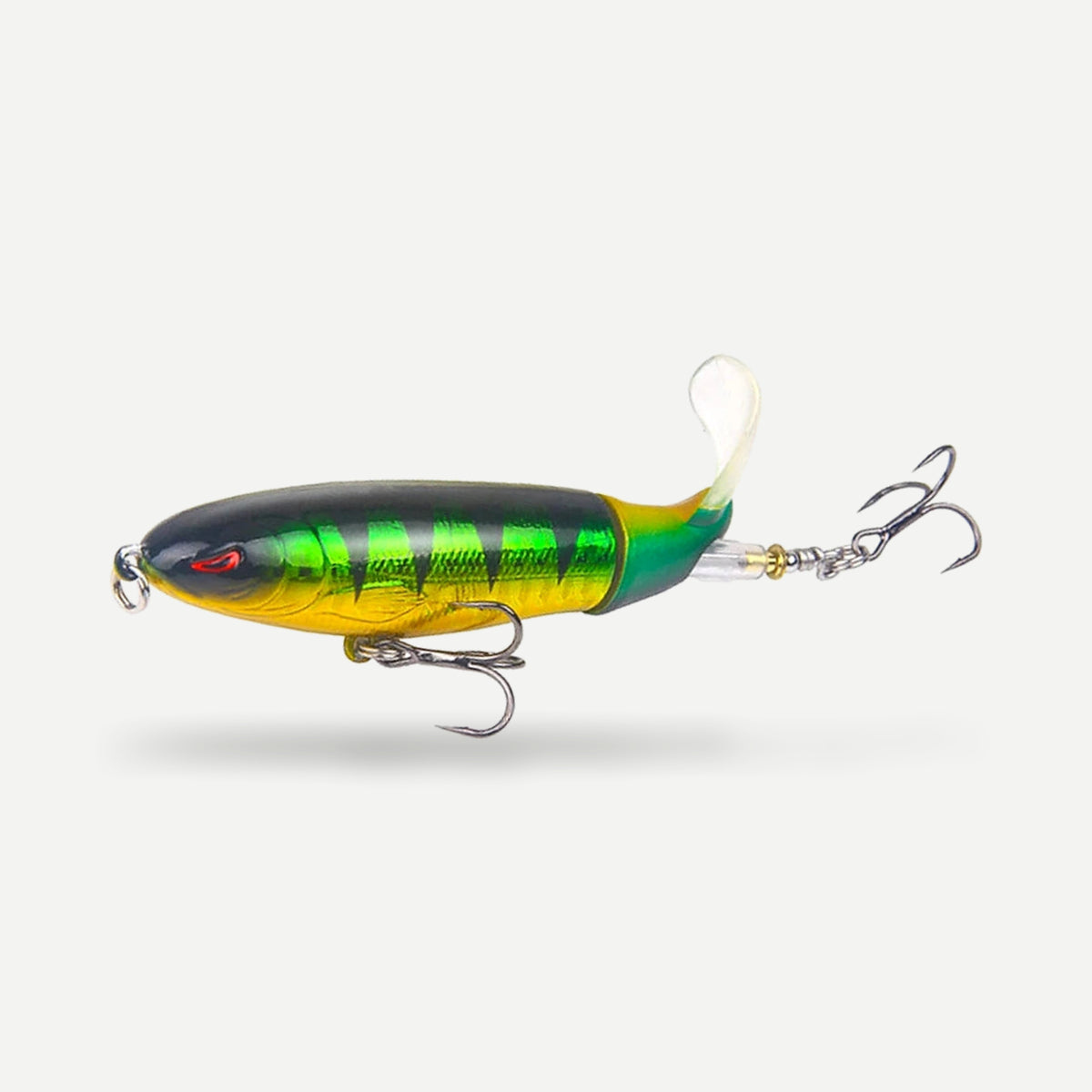 Plopper de surface rotatif 10 à 14 cm – Vert perche