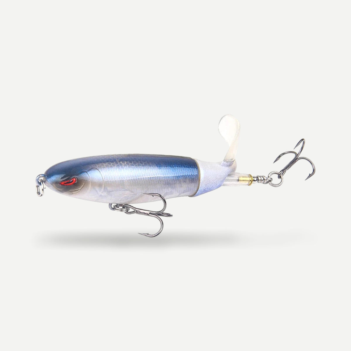 Plopper de surface rotatif 10 à 14 cm – Blanc nacré