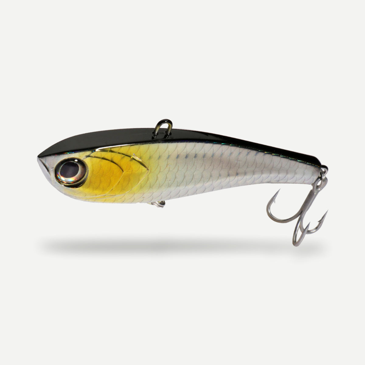 VIB coulant longue distance 17 g – Chartreuse dos noir