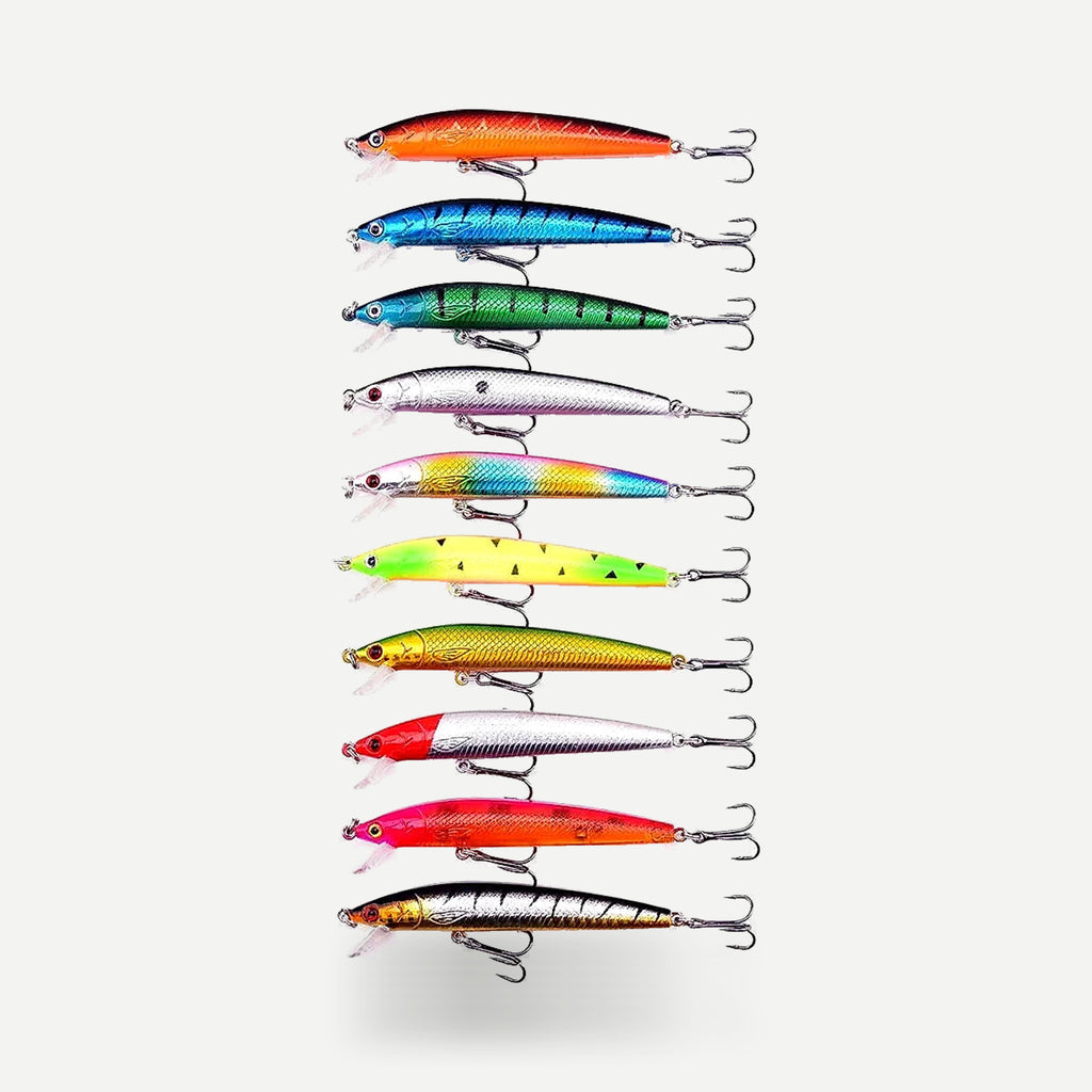 Lot de 10 mini crankbaits flottants