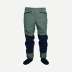 Pantalon de wading respirant 3 couches – chausson néoprène – Vert/Marine – M
