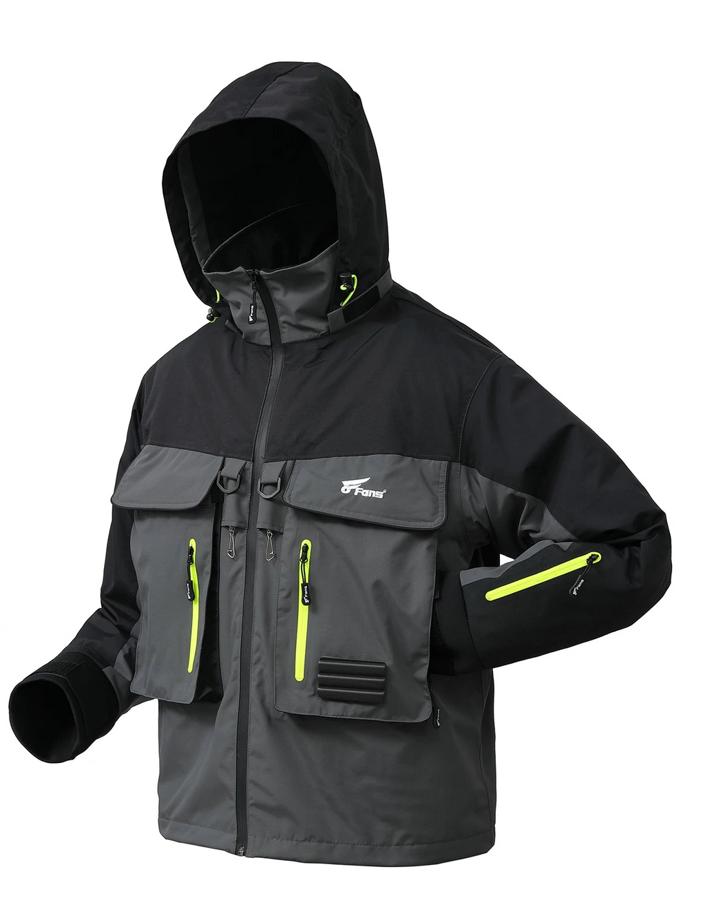 Waterproof and breathable fishing jacket