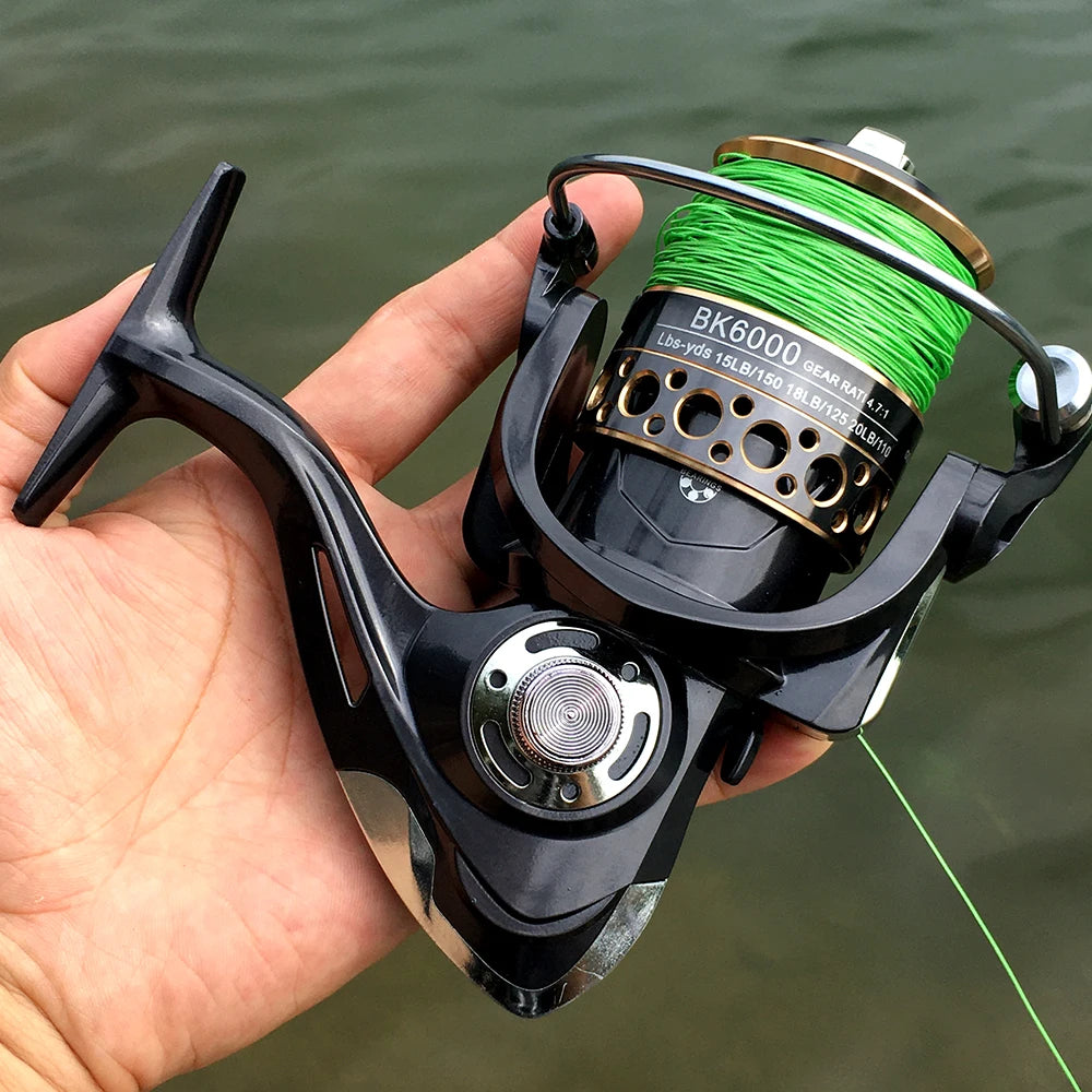 Carp Fishing Reel with Reinforced Metal Spool