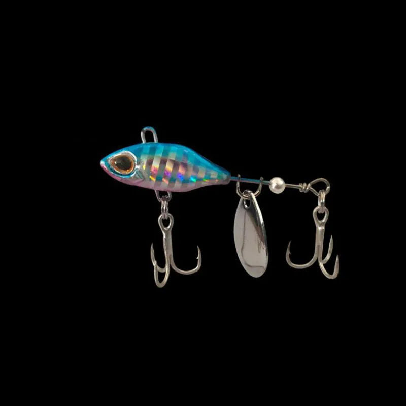 7/10/14g Long Range Rotating VIB Vibration Bait Spinner Tail Spoon Fish Lure Jig Tractor Hard Fishing Baits Tackle Pesca