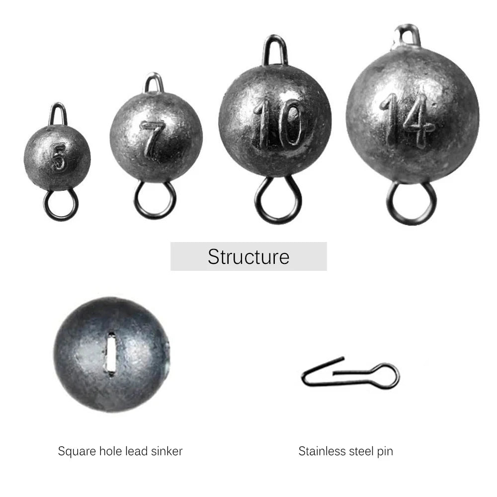 Fishing weight kit 5 to 20 g
