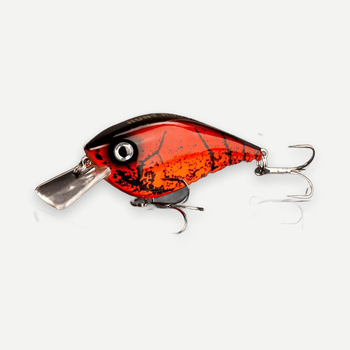 Crankbait squarebill flottant 6,5 cm, 16,5 g – Écrevisse Rouge Feu