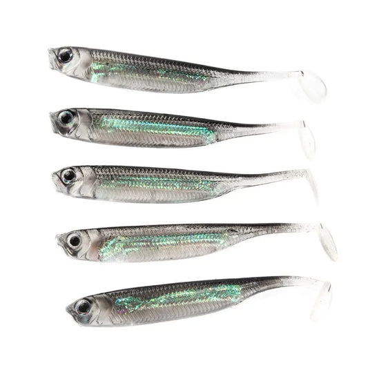 Leurres souples truite/perche 7 cm pratiques