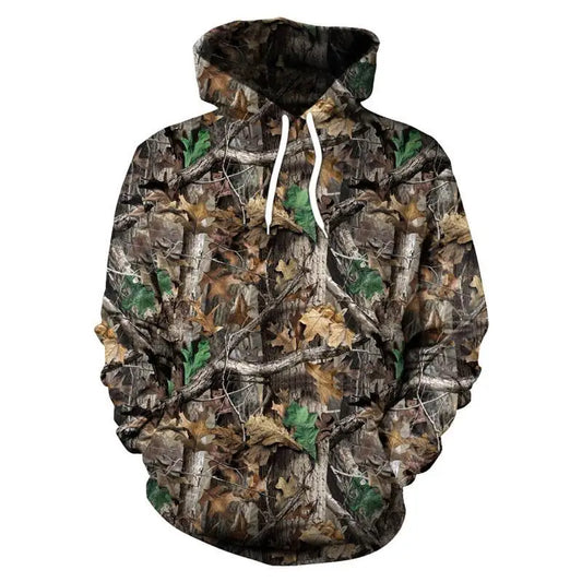 Hoodie Feuilles Camo 3D