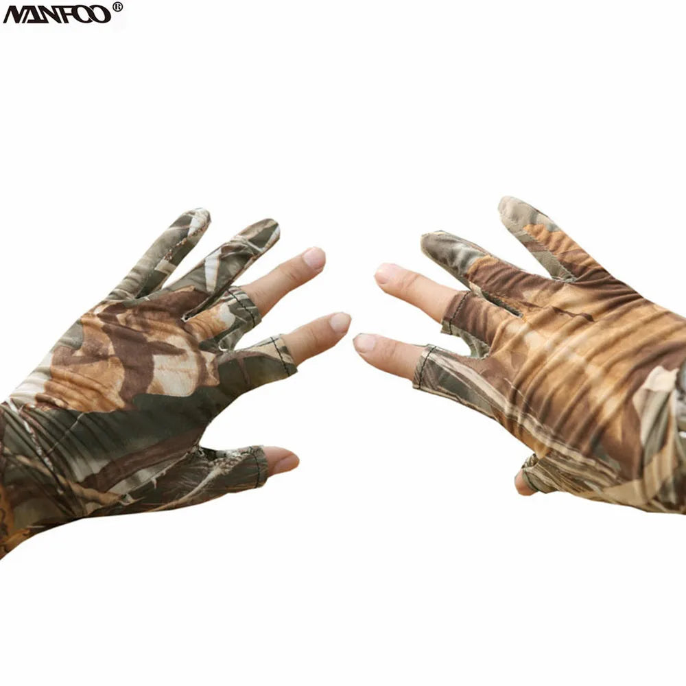 Fingerless Camo Gloves