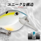 Crankbait Squarebill Flottant 65mm 16,5g