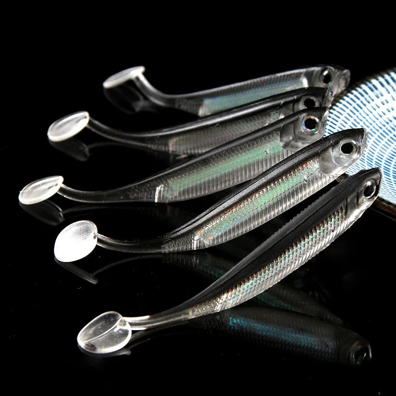 Leurres souples truite/perche 7 cm pratiques