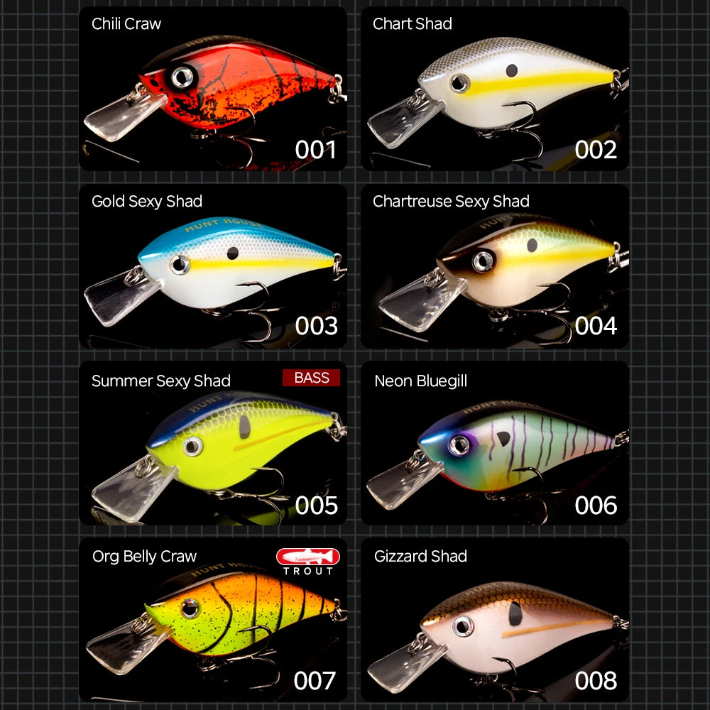 Crankbait Squarebill Flottant 65mm 16,5g