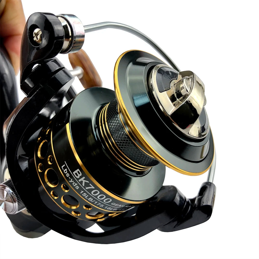 Carp Fishing Reel with Reinforced Metal Spool