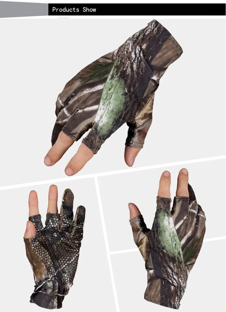 Fingerless Camo Gloves