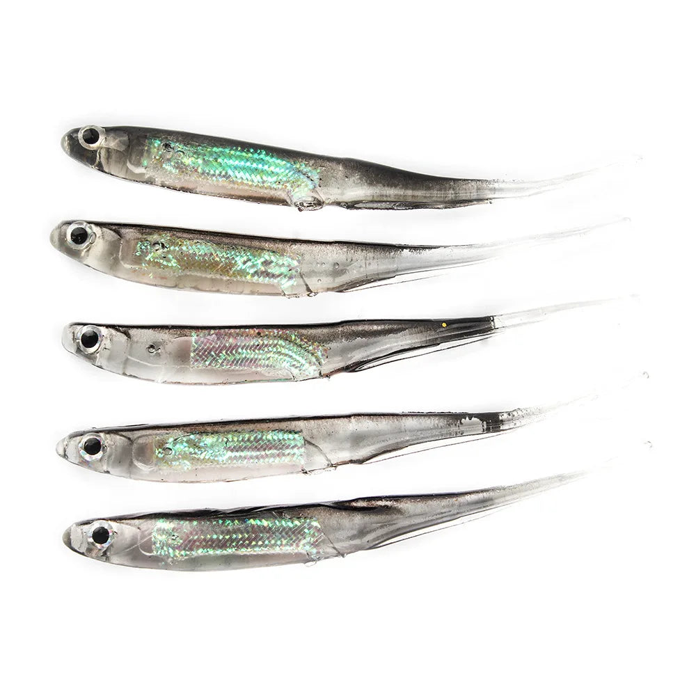 Leurres souples truite/perche 7 cm pratiques