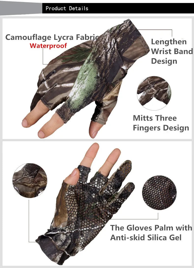 Fingerless Camo Gloves