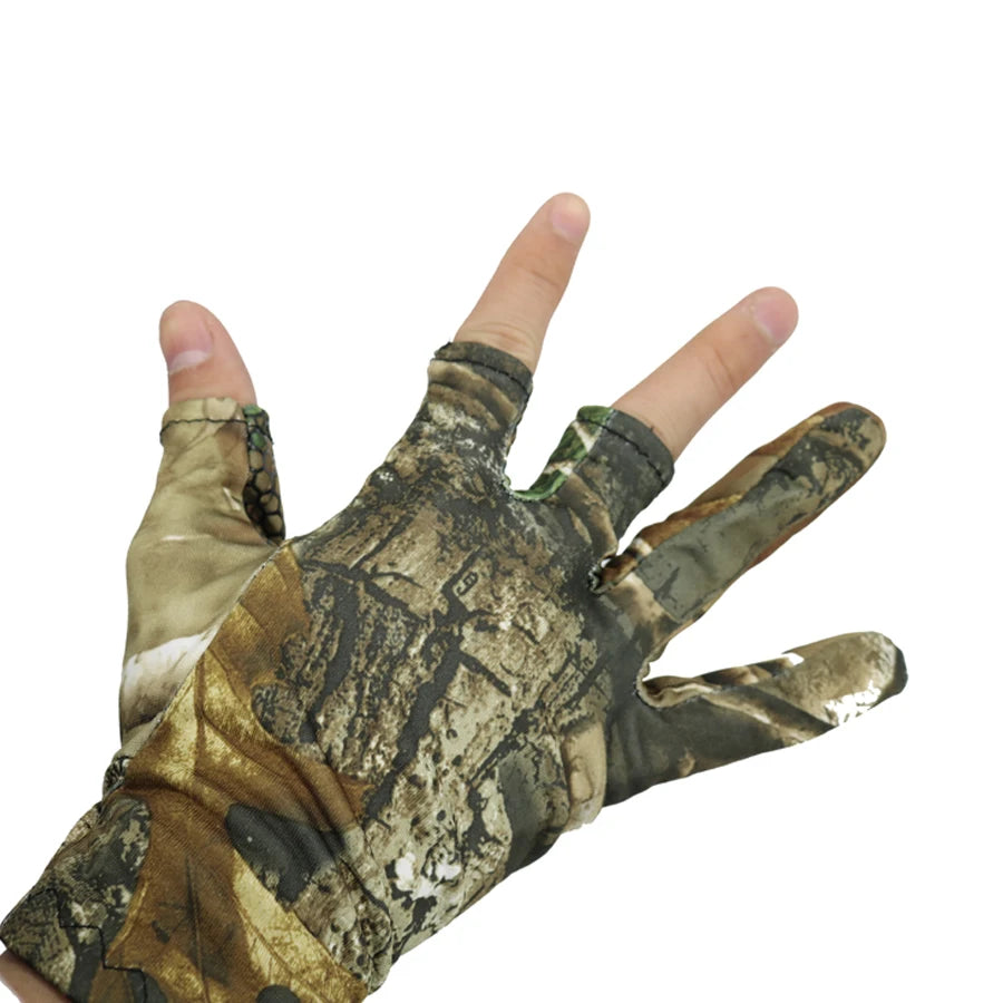 Fingerless Camo Gloves