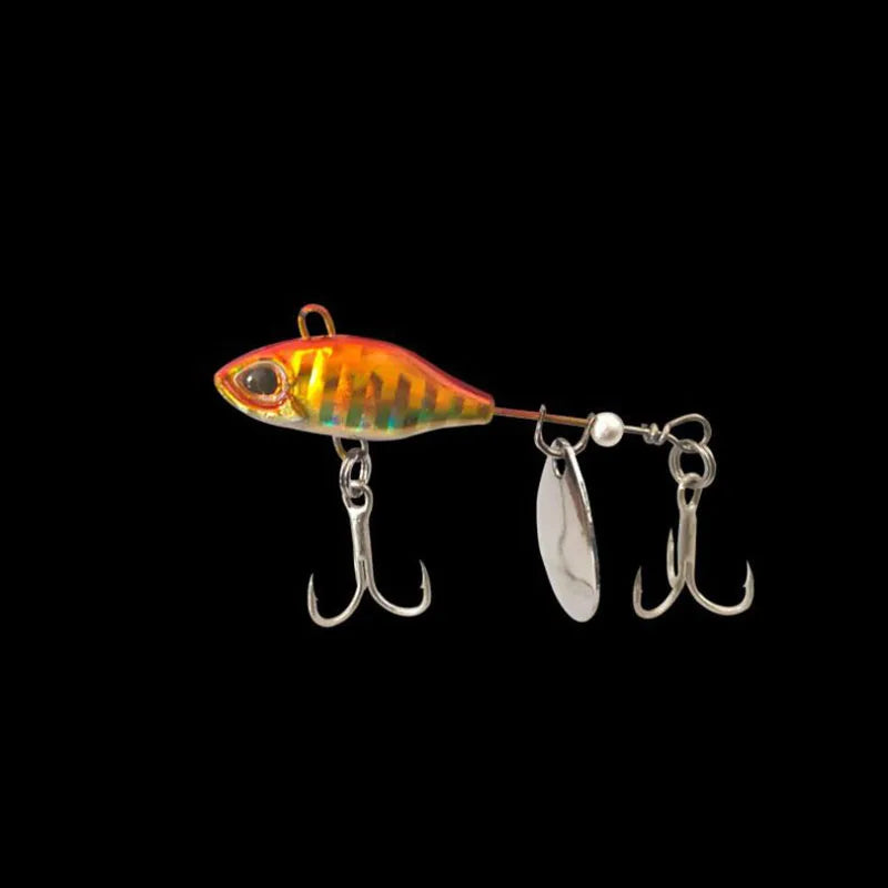 7/10/14g Long Range Rotating VIB Vibration Bait Spinner Tail Spoon Fish Lure Jig Tractor Hard Fishing Baits Tackle Pesca