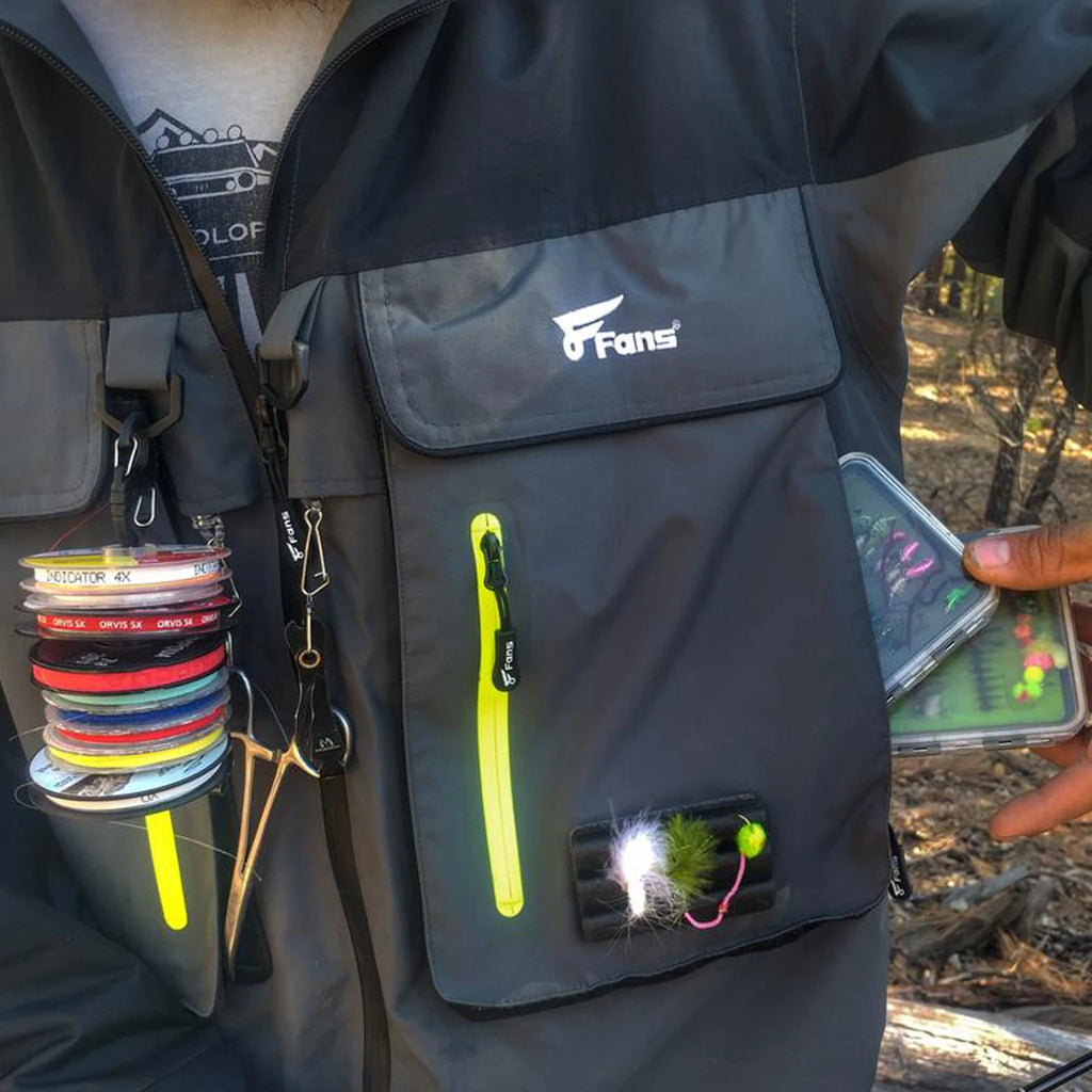 Waterproof and breathable fishing jacket