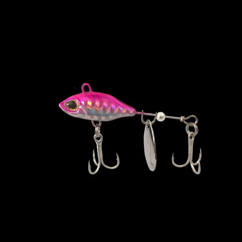 7/10/14g Long Range Rotating VIB Vibration Bait Spinner Tail Spoon Fish Lure Jig Tractor Hard Fishing Baits Tackle Pesca