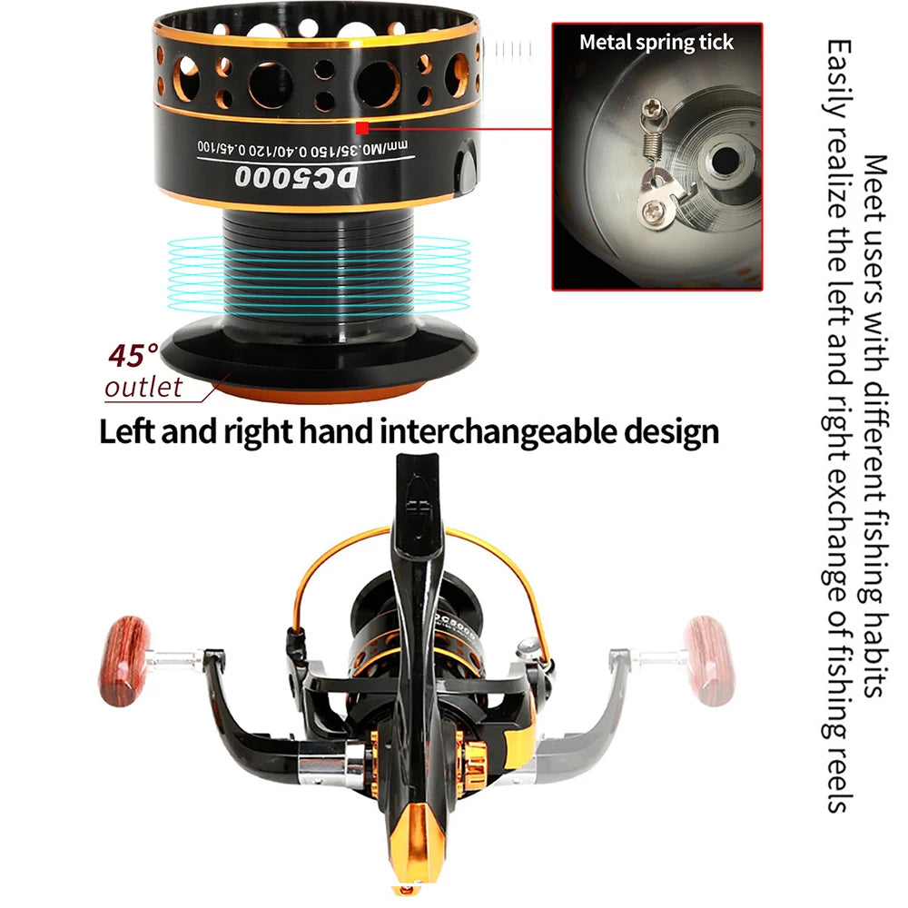 Carp Reel with Powerful Metal Spool