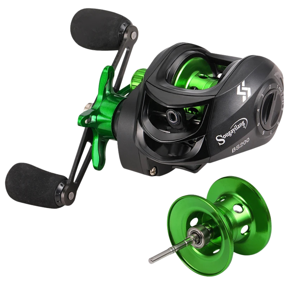 Powerful spinning reel, maximum drag 10 kg