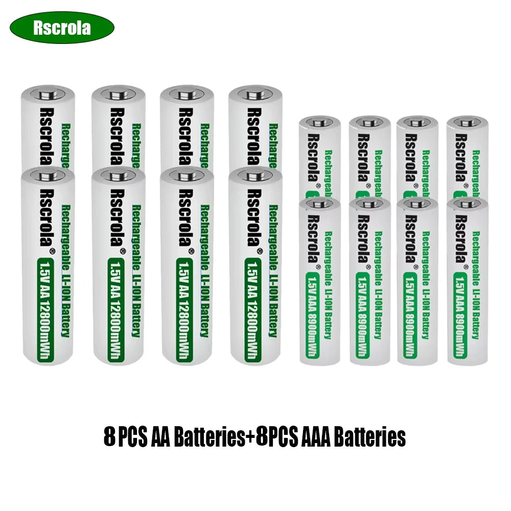 Batteries AA AAA Lithium Rechargeables