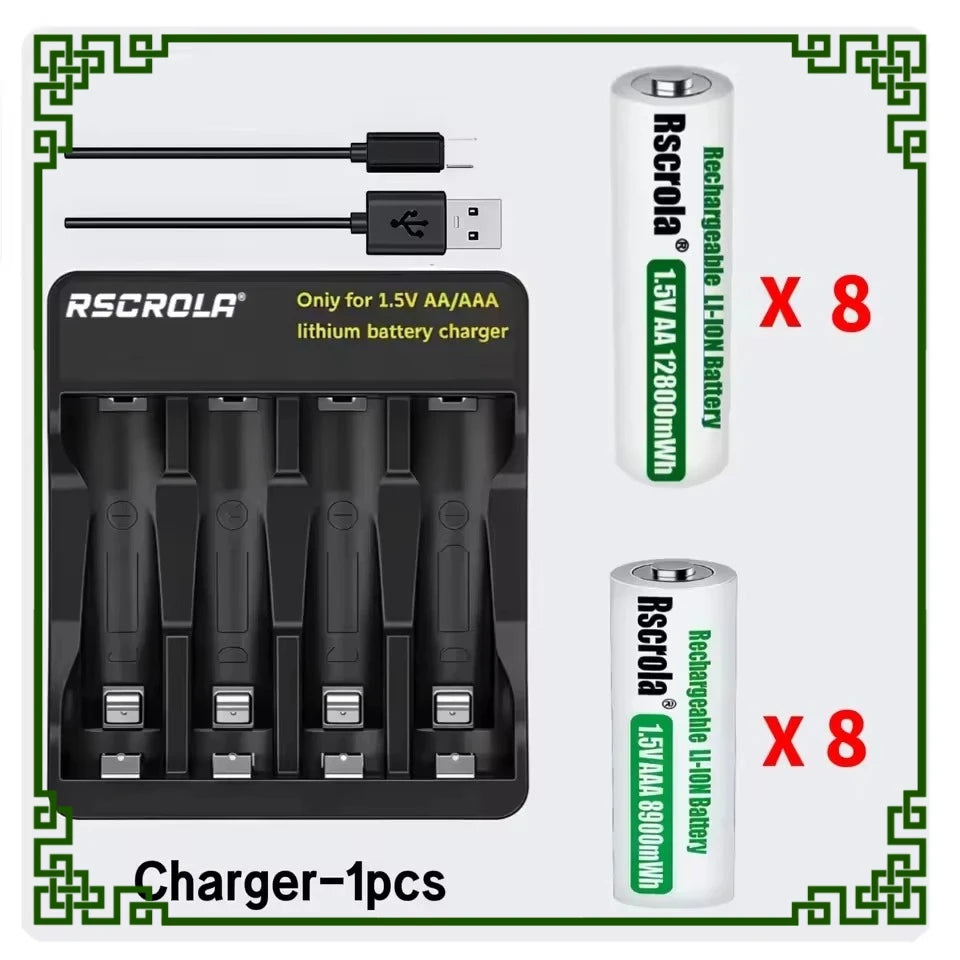 Batteries lithium AA AAA Rechargeables Rapides