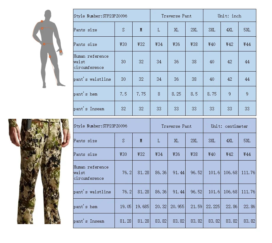 Pantalon Camouflage Chasse Vêtements Extérieur