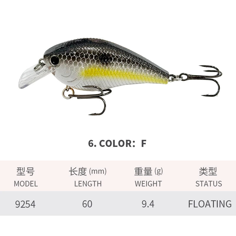 Crankbait Squarebill Sonore 60mm 9,4g