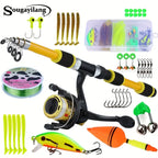 1.8m telescopic spinning rod + 5.2:1 reel, 5kg drag