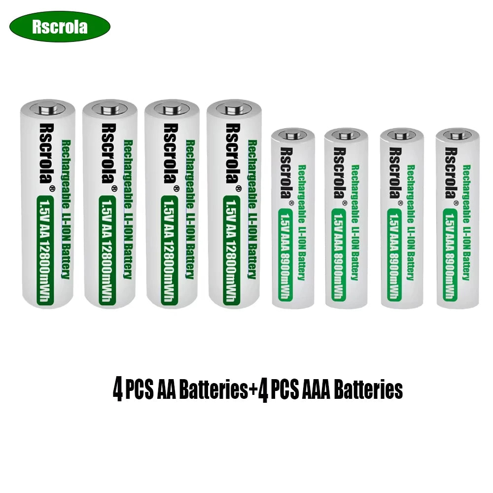 Batteries AA AAA Lithium Rechargeables