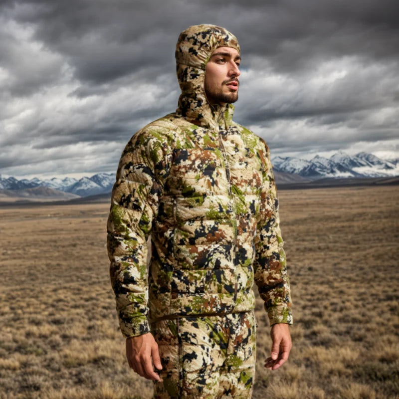 Veste Duvet Camouflage Chasse Extérieur