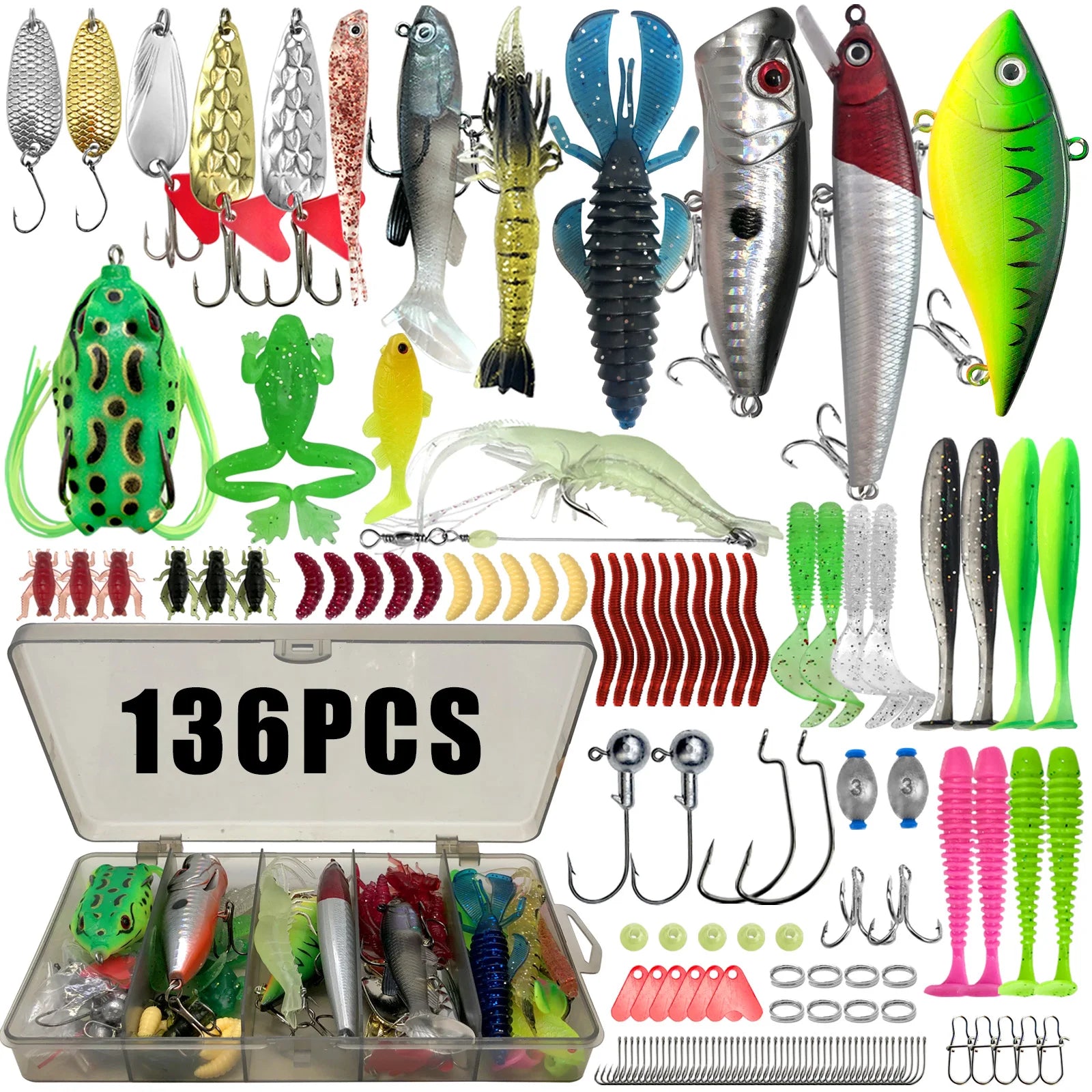 Kit Leurres Pêche 86-366pcs