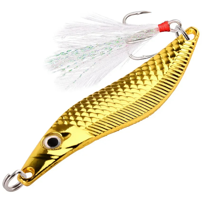 Leurre Métal Aorace avec Plumes 7-20g Bar & Brochet