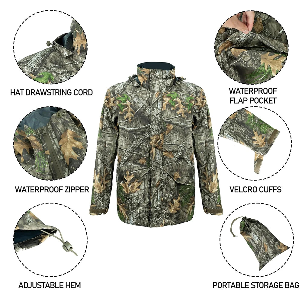 Ensemble Imperméable Chasse Poncho Extérieur