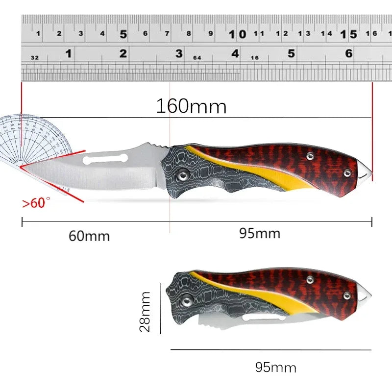 Couteau Pliant Multifonction – Maison, Extérieur, Chasse & Pêche