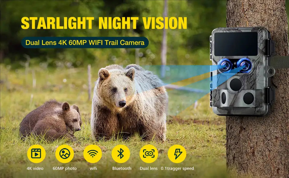 Caméra Chasse 4K WiFi Ultra claire