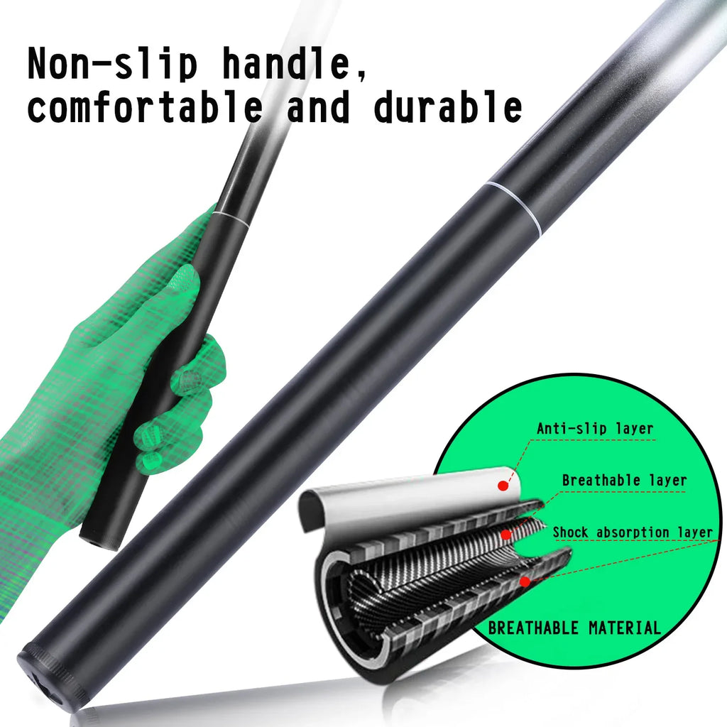 Long and lightweight telescopic fishing rod 