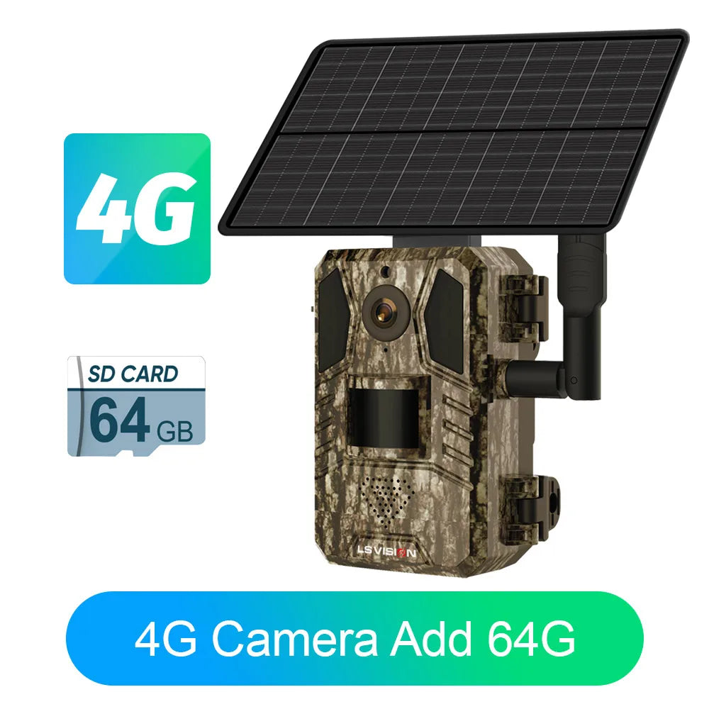 Caméra Solaire 4G Vision Nocturne HD